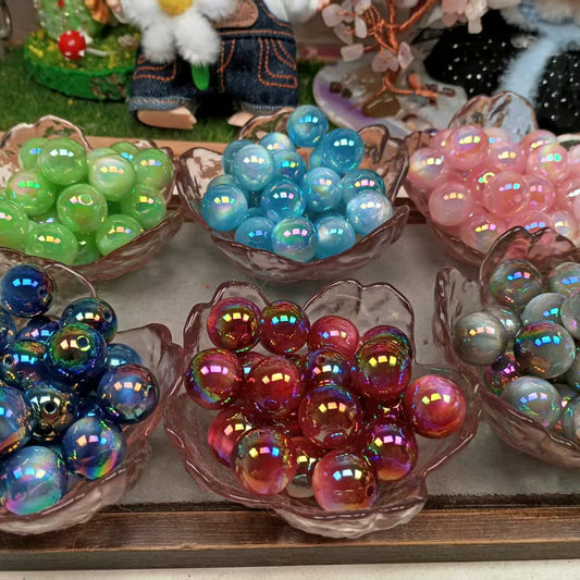 16mm 24pcs cateye resin beads