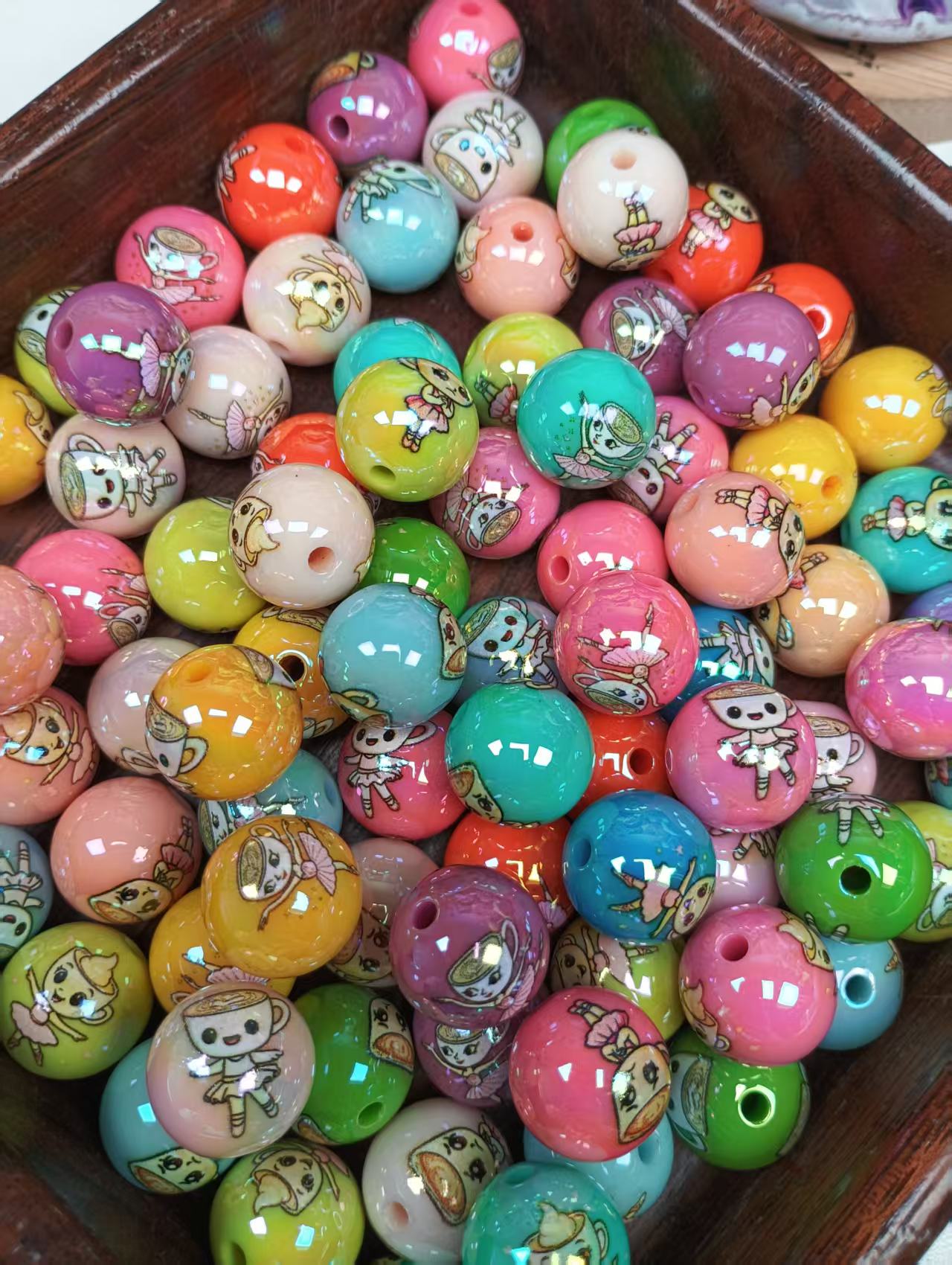 24pcs 16mm  diy beads