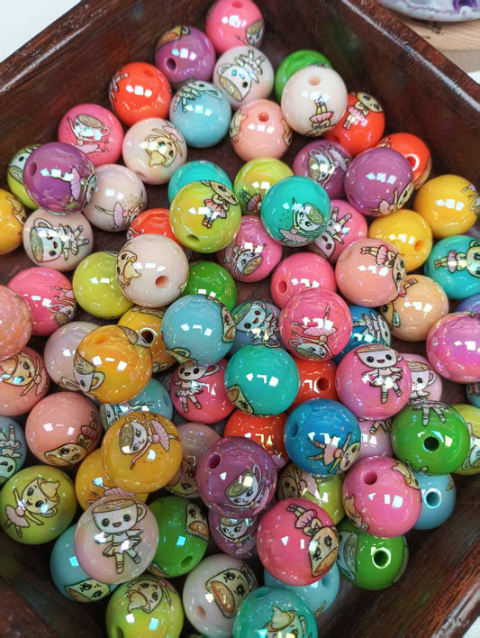 24pcs 16mm  diy beads