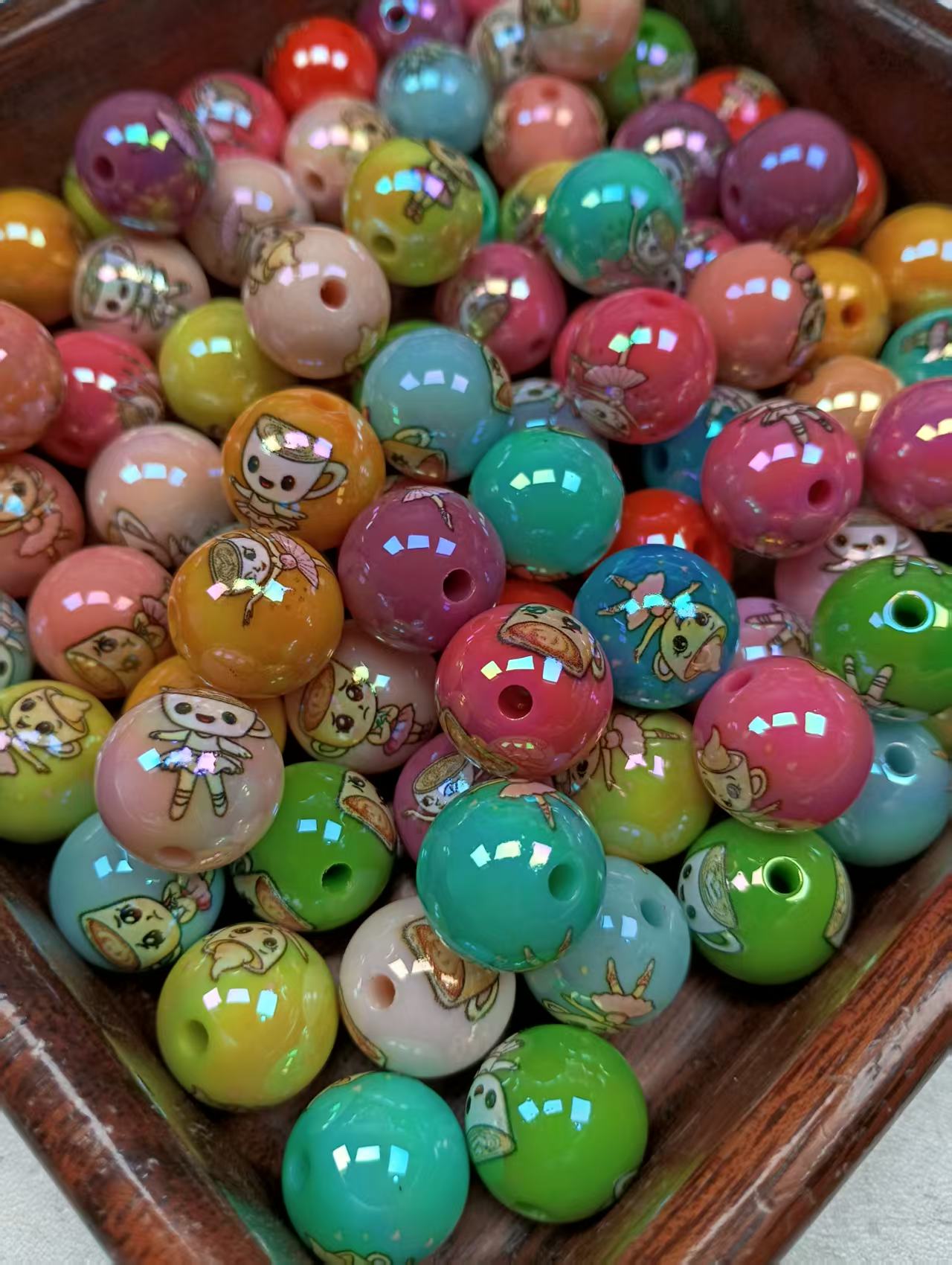 24pcs 16mm  diy beads